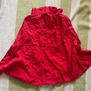 Everlane Fire Engine Red Midi Skirt!